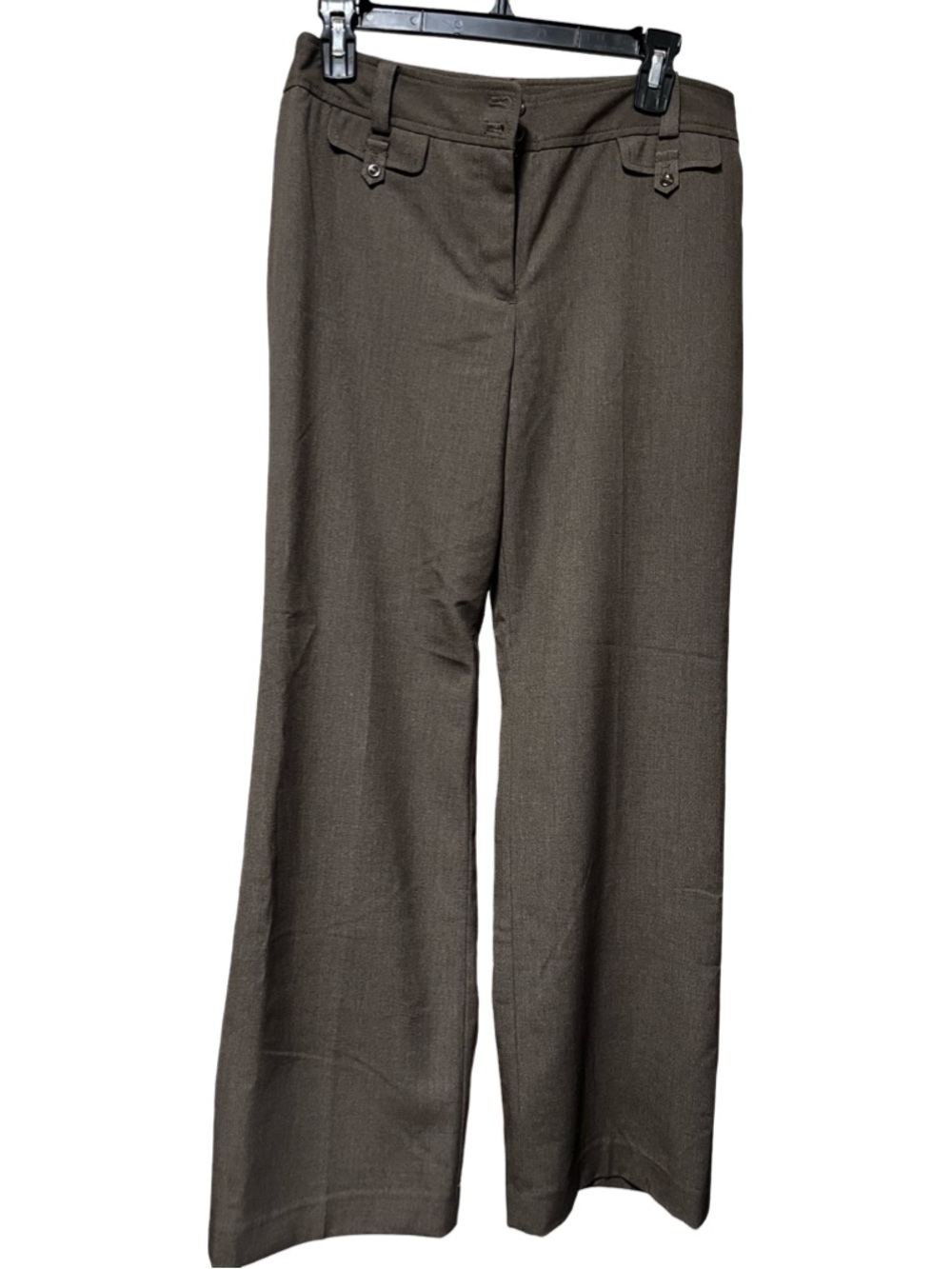 Ann Taylor Olive-Brown Wide Leg Dress Pants